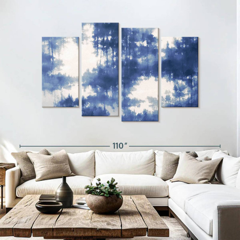 Avery Abstract Blue Forest Reflection