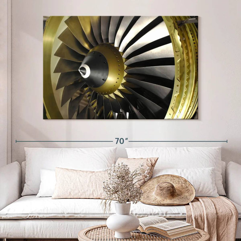 Mehar Golden Turbine Aircraft, 34" H x 51" W