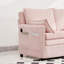 Canapé-lit convertible de 55 pouces avec poches latérales et ports USB, canapé en velours côtelé moderne pour petits espaces et appartements-1990502918