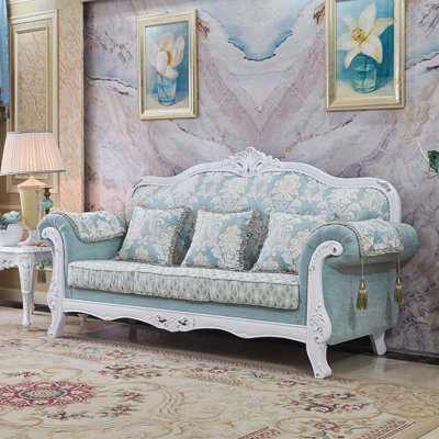 American-style light luxury fabric sofa.