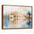 Toile avec cadre flottant brun