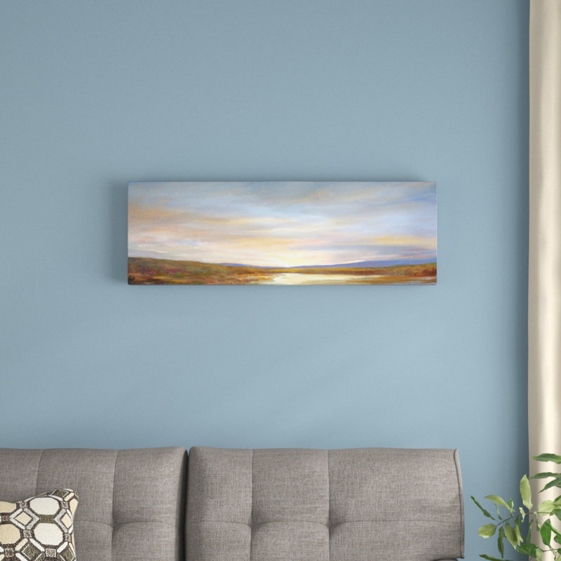 «Autumn Light», reproduction sur toile, H 12 po x l 36 po x P 1,5 po, Toile avec cadre noir