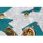Serviettes en tissu bleu sarcelle avec coins en onglet pour les mariages-767234490-767234438