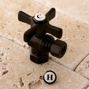 Millennium 0.38" FIP x 0.38" OD Compression Angle Valve, Oil Rubbed Bronze