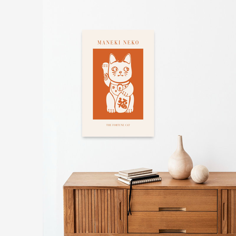Chat maneki neko, 24" H x 16" W