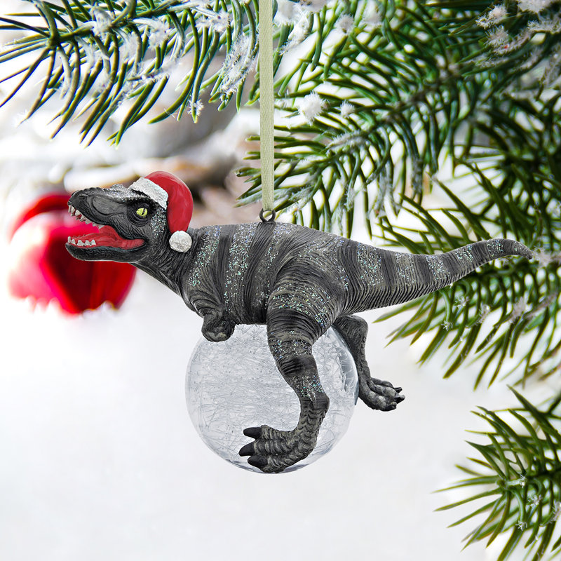 Blitzer the T-Rex Christmas Figurine Ornament, 1