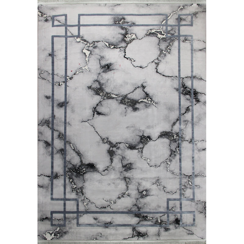 Machine Woven Grey Indoor Rug
