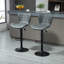 Beatrize Upholstered Adjustable Height Bar Stool with Steel Frame