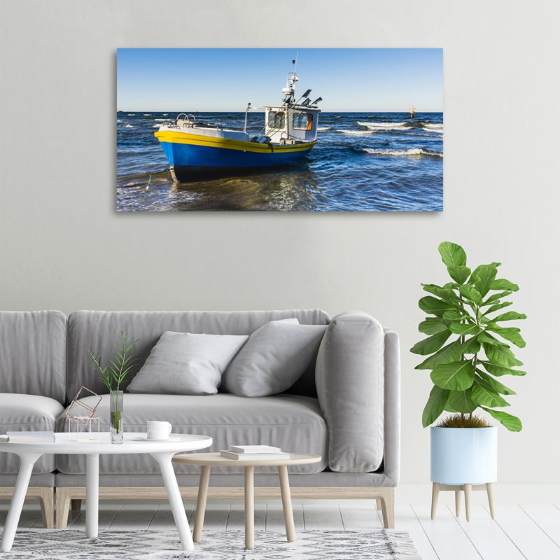 Cutter At Sea - Wrapped Canvas Print