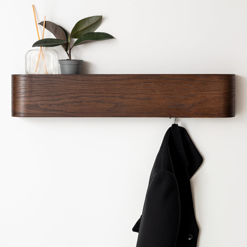 Wall-Mounted Coat Rack, Brown