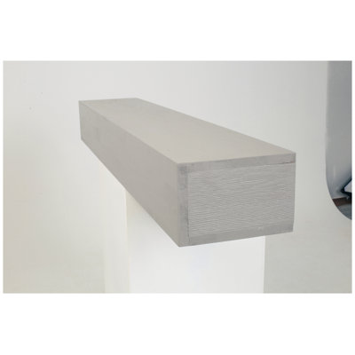 60" Rustic Wood Fireplace Mantel, Wall-Mounted & Floating Shelf for Home Decor