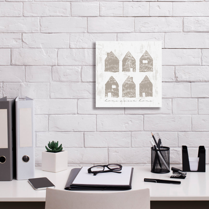 «Home Sweet Home IV» par Sarah Adams, H 12 po x l 12 po x P 0,75 po