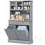 Garde-manger avec tablettes réglables, portes