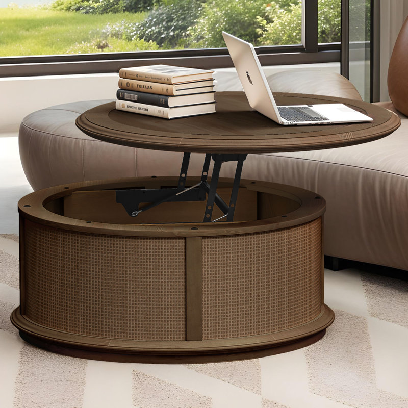 Table basse Breeze Rattan, Bois espresso