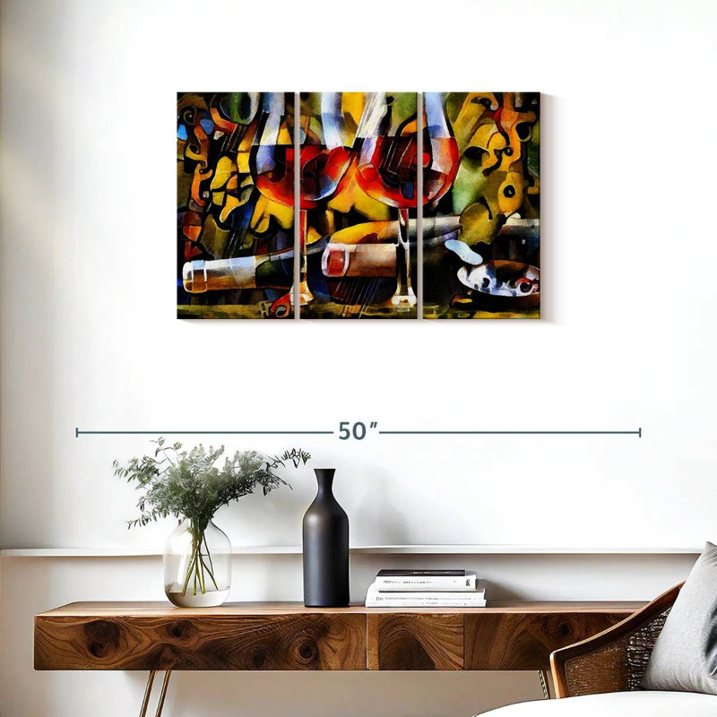 Vin, reproduction d'art sur toile, H 20 po x l 33 po x P 1,25 po