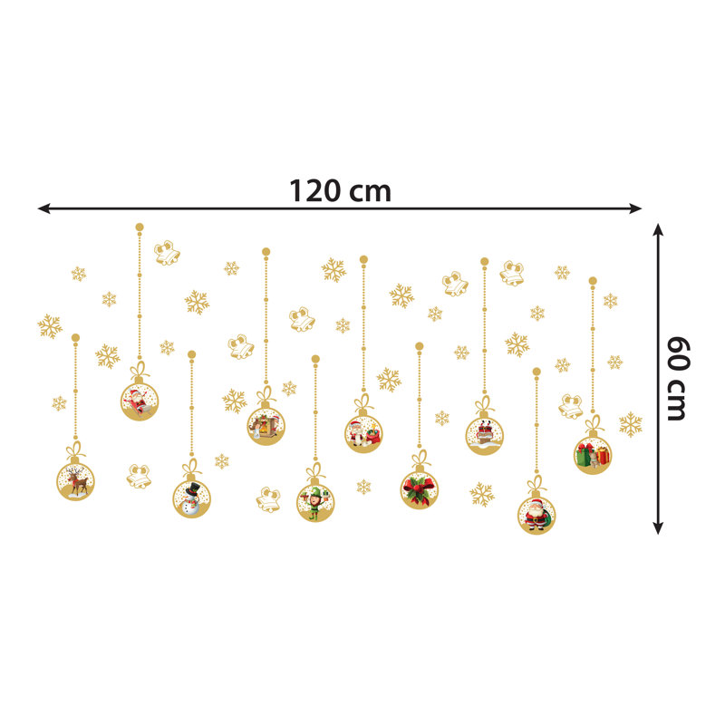 Abstract Wall Decal, Gold