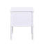 Table de chevet 2 tiroirs pour chambre - blanc-136716386