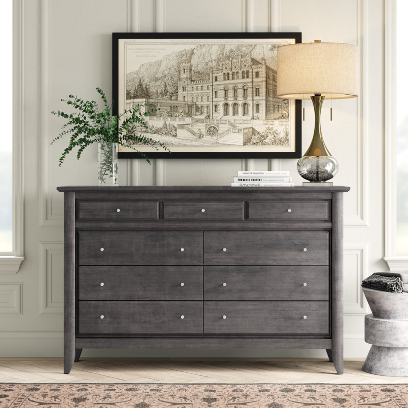 Commode double en bois massif 9 tiroirs Alharit
