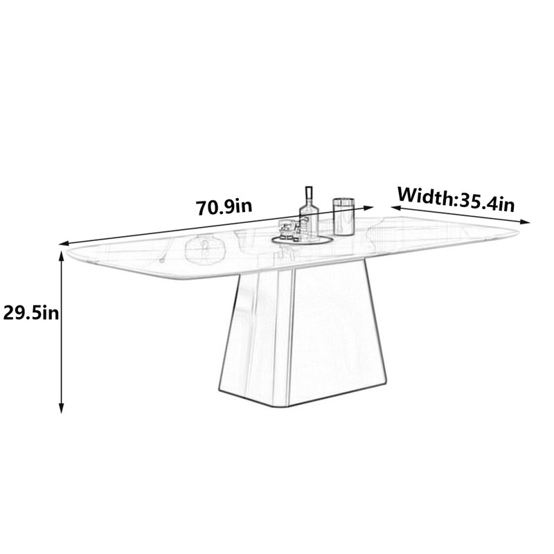Viyan, 39.5"H x 70.9"L x 35.4"W
