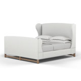 Herbert Upholstered Wingback Bed
