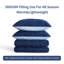  Ensemble d'édredon réversible en microfibre brodée 3 pièces Pintuck-981339268-981339270
