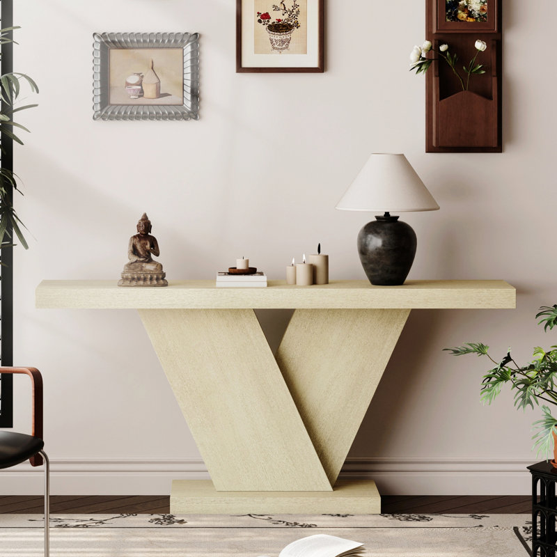 Console, table d'entrée pour petits espaces, Imitative Oak