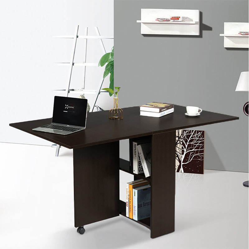 Mullett Extendable Dining Table, Black Walnut