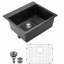 Lavabo de cuisine en granite 25 "à fixation sur le comptoir pour lavabo de bar