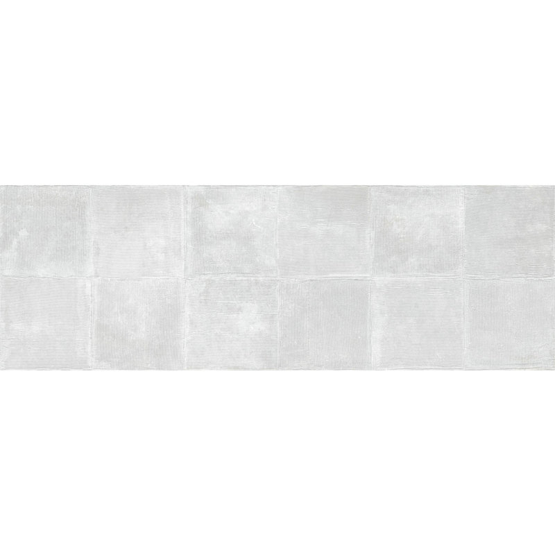 Synergy™ 16" x 47" Ceramic Patterned Tile, White