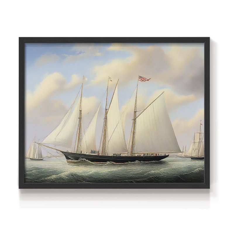 Nautical Series-CXIV -Framed Print - Restickable