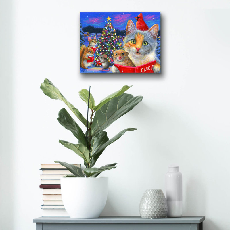 «O Christmas Tree4» par Bridget Voth, acrylique, H 12 po x l 16 po x P 0,13 po