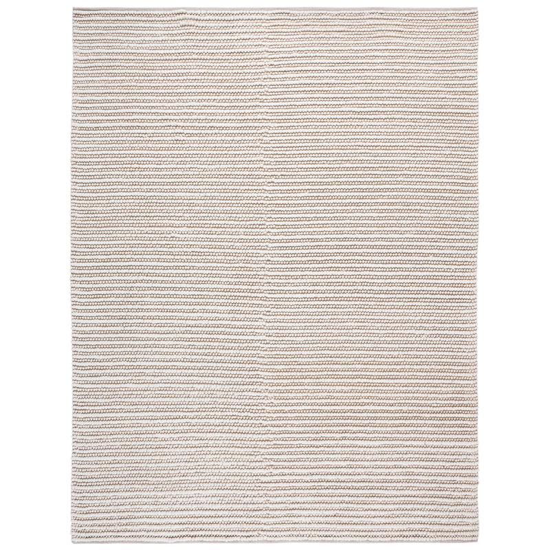 Natura 287 Flatweave Wool/Cotton No Pattern Rug in Ivory, Rectangle 8' x 10'