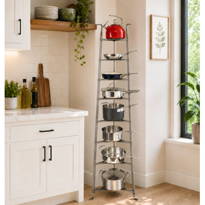 Handcrafted 8-Tier Gourmet Cookware Stand