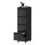 Classeur vertical verrouillable à 4 tiroirs sur roulettes en métal - Armoire verrouillable robuste pour la maison et le bureau, noir-123994441