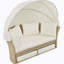Ensemble de mobilier d'extérieur en rotin double