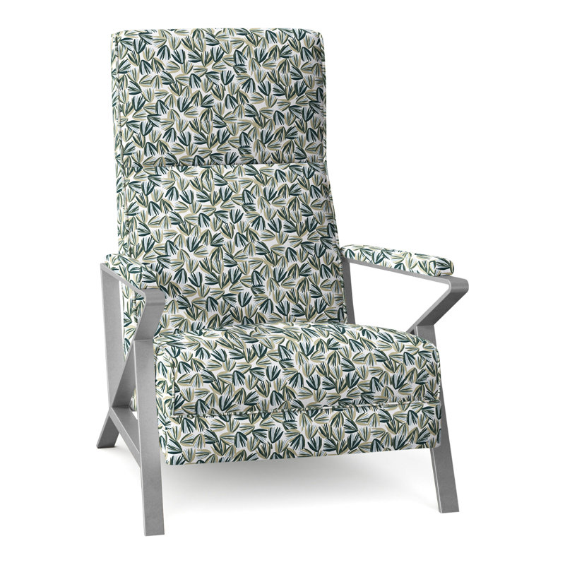 Infinity Recliner, Brushed Nickel, Perigold Palmetto Verdigris