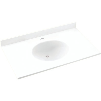 Plateau de meuble-lavabo simple 37 po Ellipse