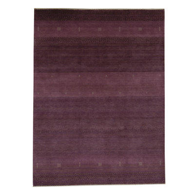 Gabbeh Wool Striped Area Rug