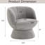 Fauteuil demi-tonneau pivotant de 28,5 po Joclyn-1517610414