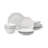 French Perle White 12-Piece Dinnerware Set