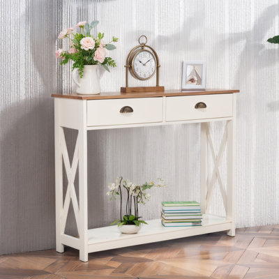 Versa 4 Legs End Table With 2 Drawer