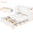 White   Bed With Drawer & Sockets/ - Space Saving For Home Gym, Office, Guest Room Pulley Structure Design Socket/ Ports Guestroom, Gym-1213846615