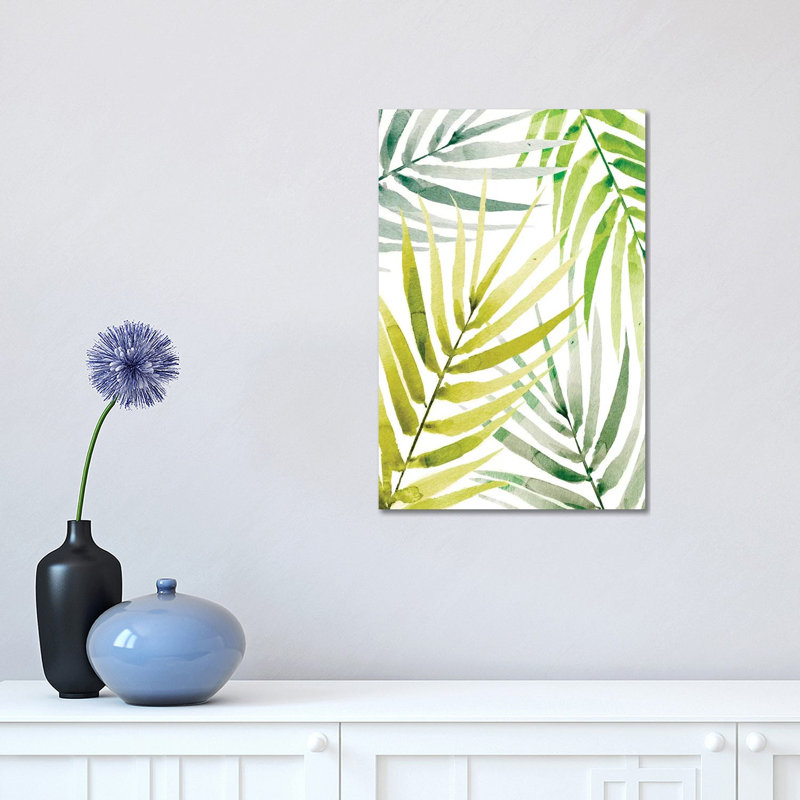Shady Palm II by Annie Warren - Wrapped Canvas Print, 30.48 cm H x 45.72 cm W