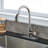 Pull Down Kitchen Faucet With Sprayer Stainles-117581093