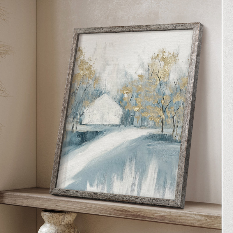 «Christmas Holiday Art CDLXI», reproduction d'art encadrée - bois massif, H 11 po x l 9 po