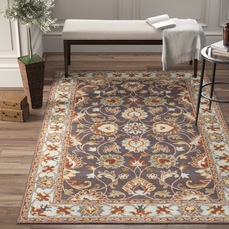 Teshina Hand Tufted Wool Rug, Rectangle 2' x 3'