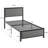 Genard Bed Frame Linen Upholstered Headboard with Nailhead Trim Heavy-Duty Twin Size Platform with Strong Metal Slats, No Box Spring Needed, Under Bed Storage-446134003-441597581