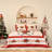 Janaid Beige/Red Microfiber Reversible Quilt Set Christmas Decoration Bedding Set-1098943312