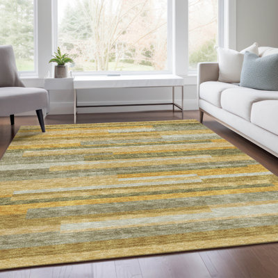 Tapis miel Prisco lavable à la machine de qualité supérieure