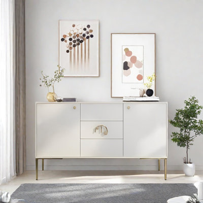 Buffet moderne avec 2 portes et 3 tiroirs